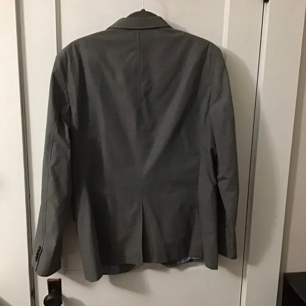 Banana Republic 40R Gray Blue Tailored Fit 2-Button Sports Coat